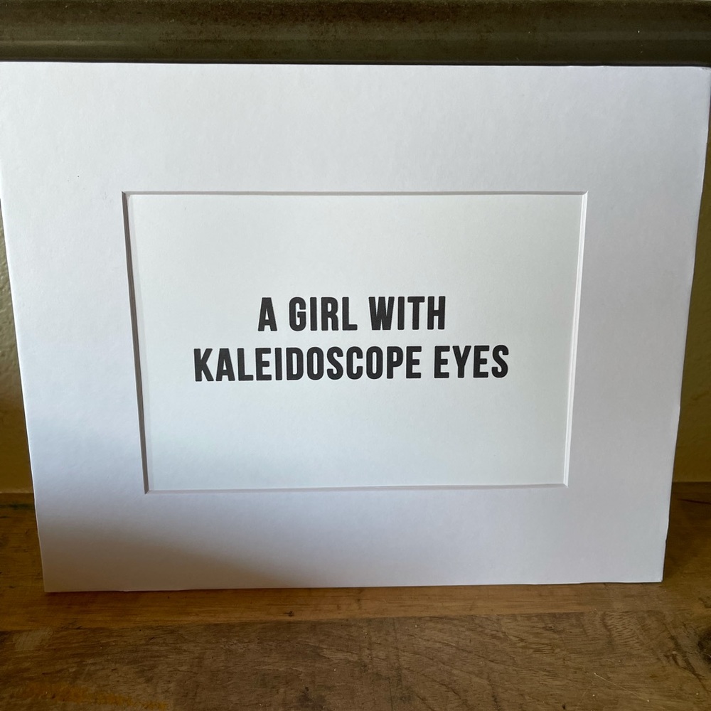 NEW 8x10” the Beatles quote original matted art
